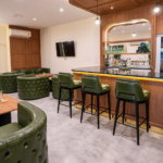 Lounge seating and counter inside CannaBuri, Pattaya